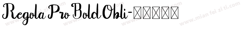Regola Pro Bold Obli字体转换